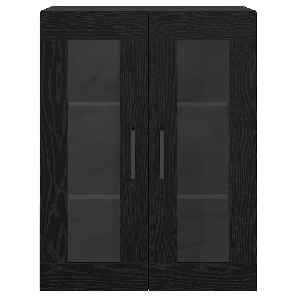 Sieniniai spintelės 2 pcs juoda ąžuolo 69.5 x 34 x 90 cm
