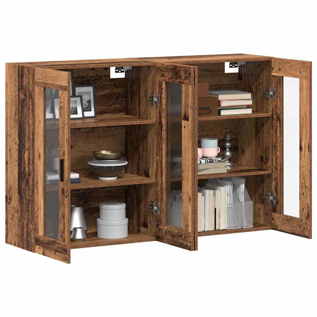 Sieniniai spintelės 2 pcs Sena mediena 69,5 x 34 x 90 cm