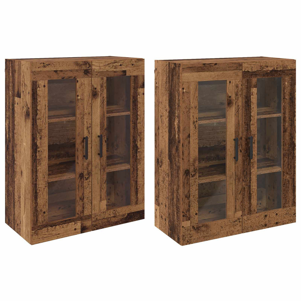 Sieniniai spintelės 2 pcs Sena mediena 69,5 x 34 x 90 cm