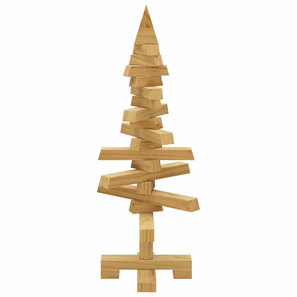 Medinė CROWN WINTER, Kalėdų eglutė stovu Ruda 60 cm. Pušies masyvas