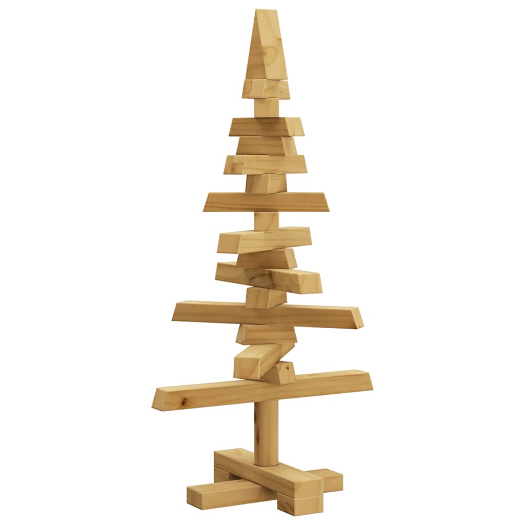 Medinė CROWN WINTER, Kalėdų eglutė stovu Ruda 60 cm. Pušies masyvas