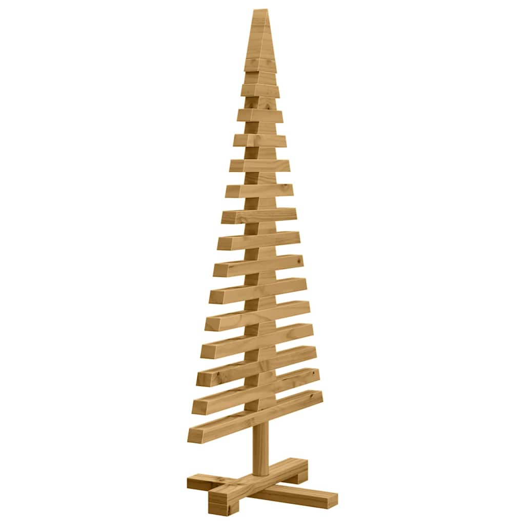 Koka Ziemassvētku eglīte ar statīvu Brūna 90 cm Masīva priede