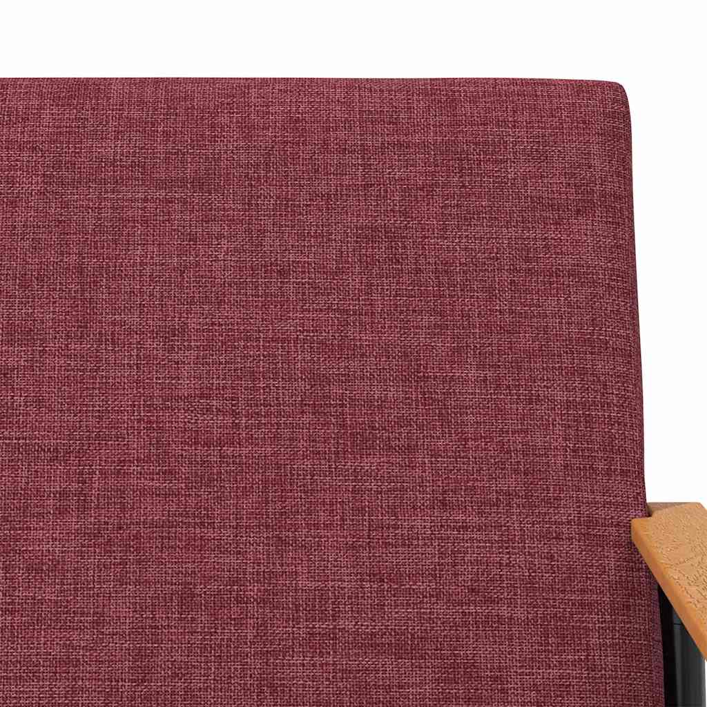 Armchair Wine red 59 x 75 x 78 cm fabric
