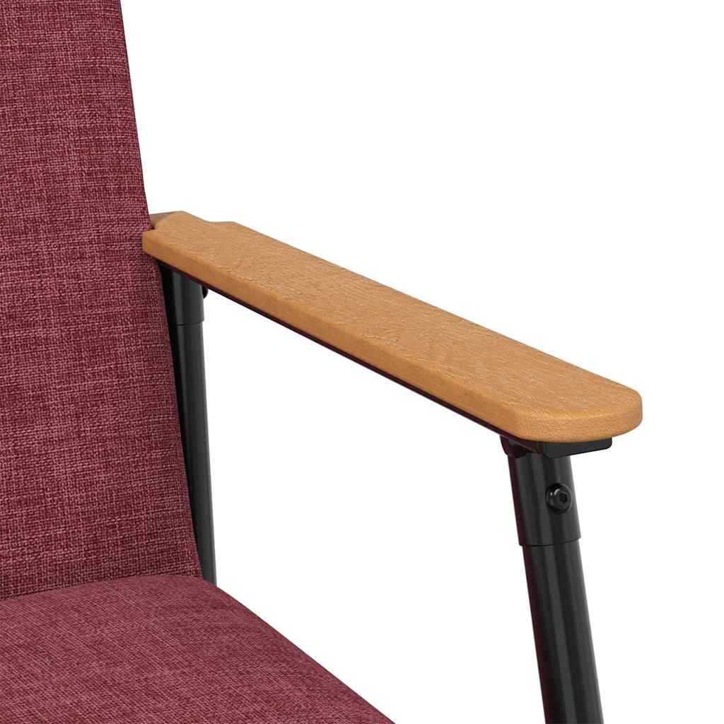 Armchair Wine red 59 x 75 x 78 cm fabric