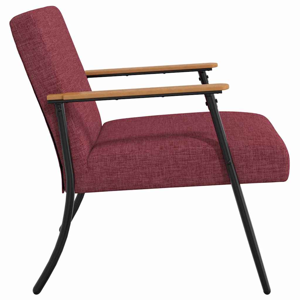 Armchair Wine red 59 x 75 x 78 cm fabric