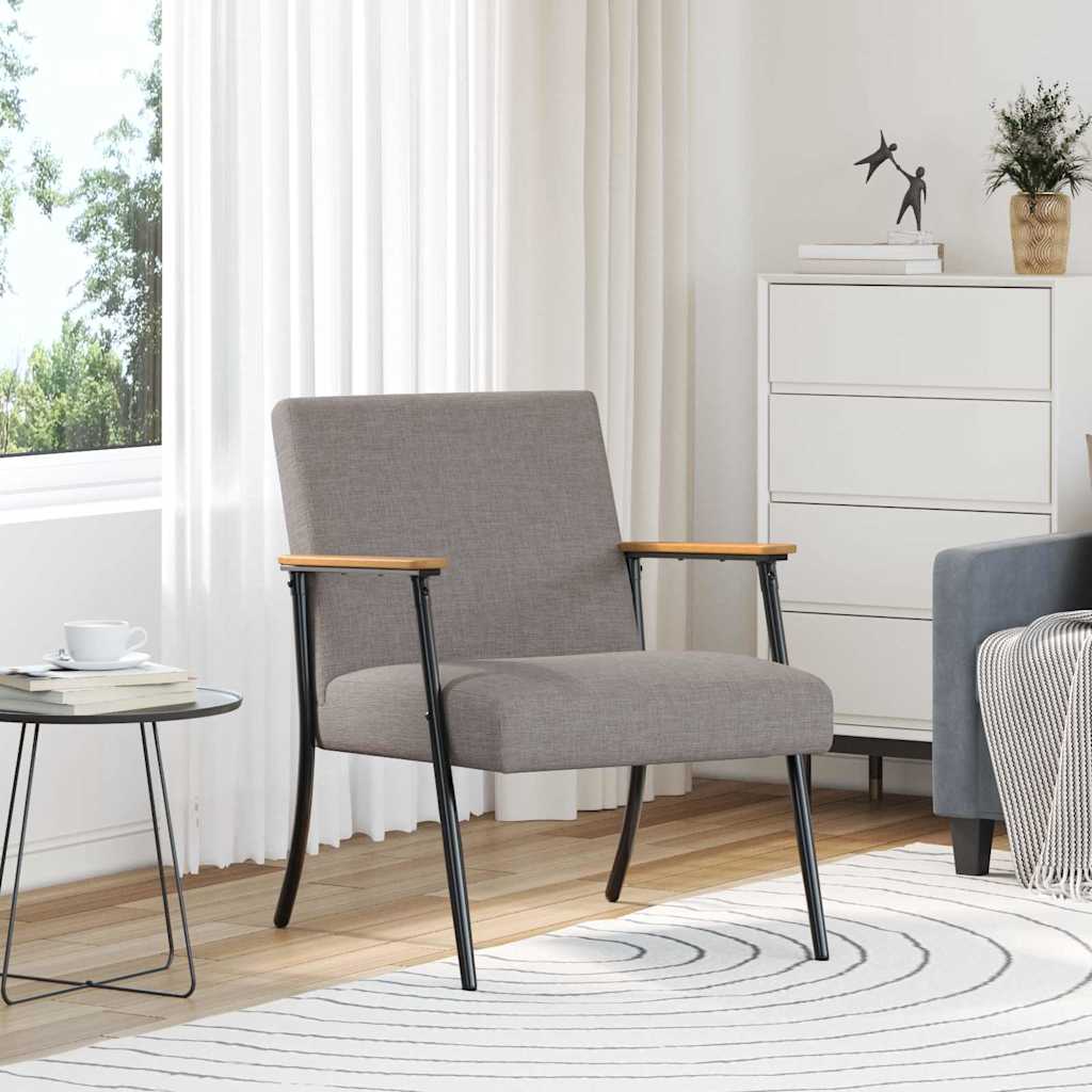 Armchair Taupe 59 x 75 x 78 cm fabric