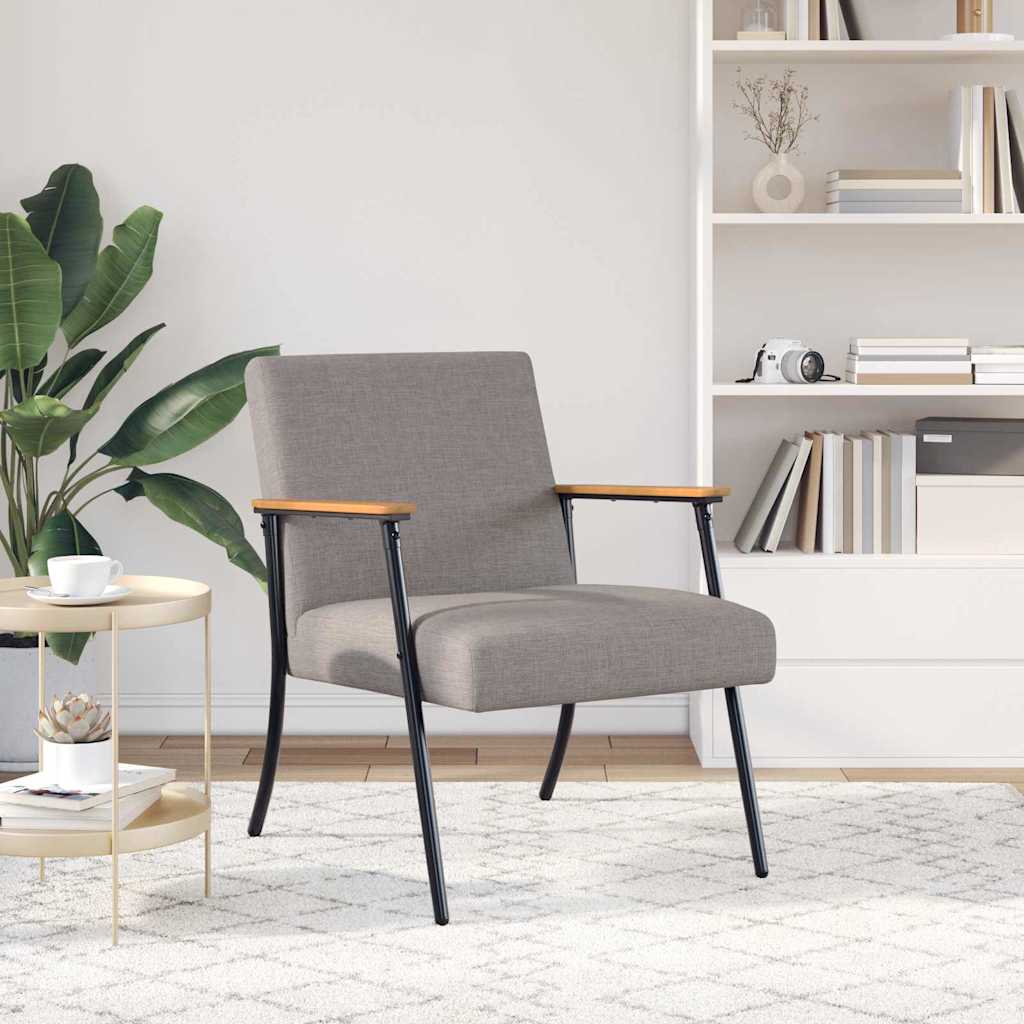 Armchair Taupe 59 x 75 x 78 cm fabric