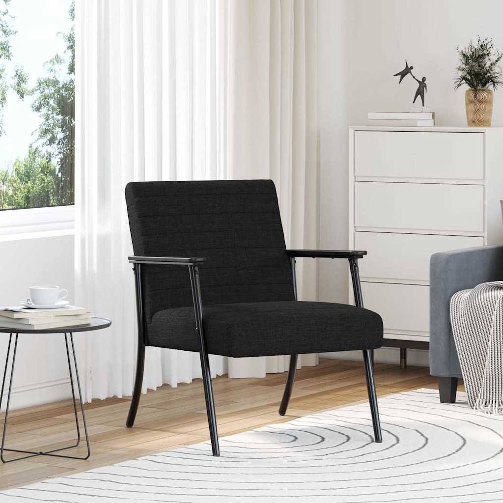 Armchair Black 59 x 75 x 78 cm fabric