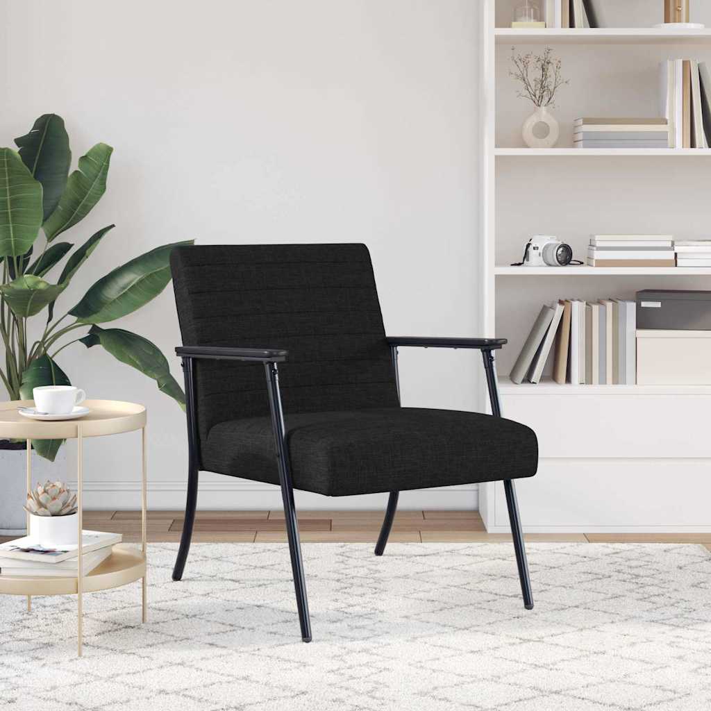 Armchair Black 59 x 75 x 78 cm fabric