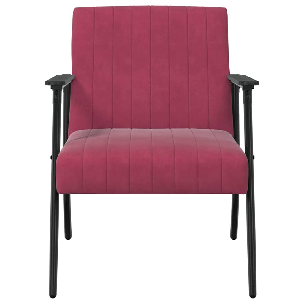 krėslas Vyno raudona 59 x 75 x 78 cm Aksomas