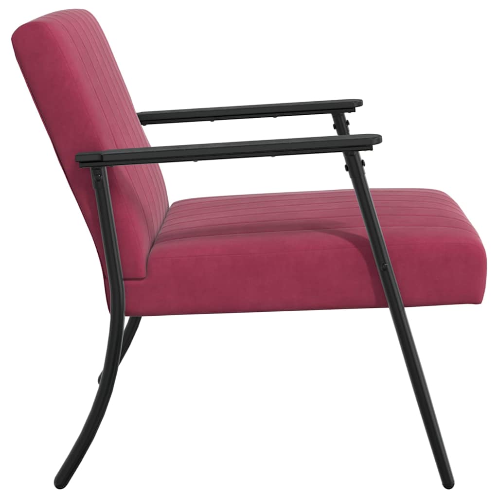 krėslas Vyno raudona 59 x 75 x 78 cm Aksomas