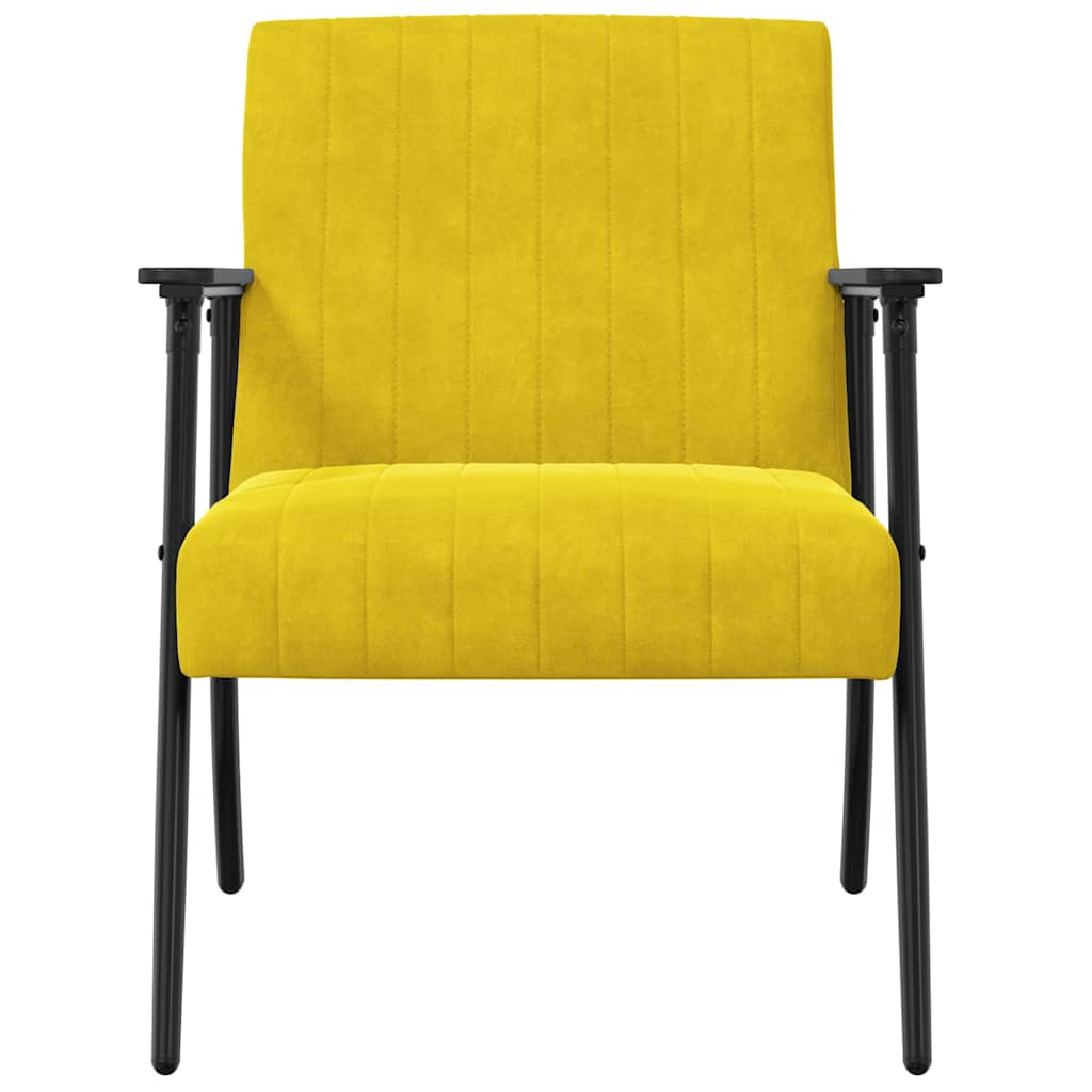 krėslas Geltona 59 x 75 x 78 cm Aksomas
