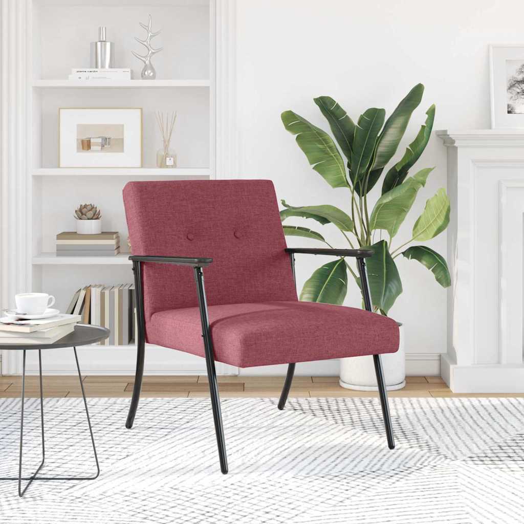krėslas Vyno raudona 59 x 75 x 78 cm audinys