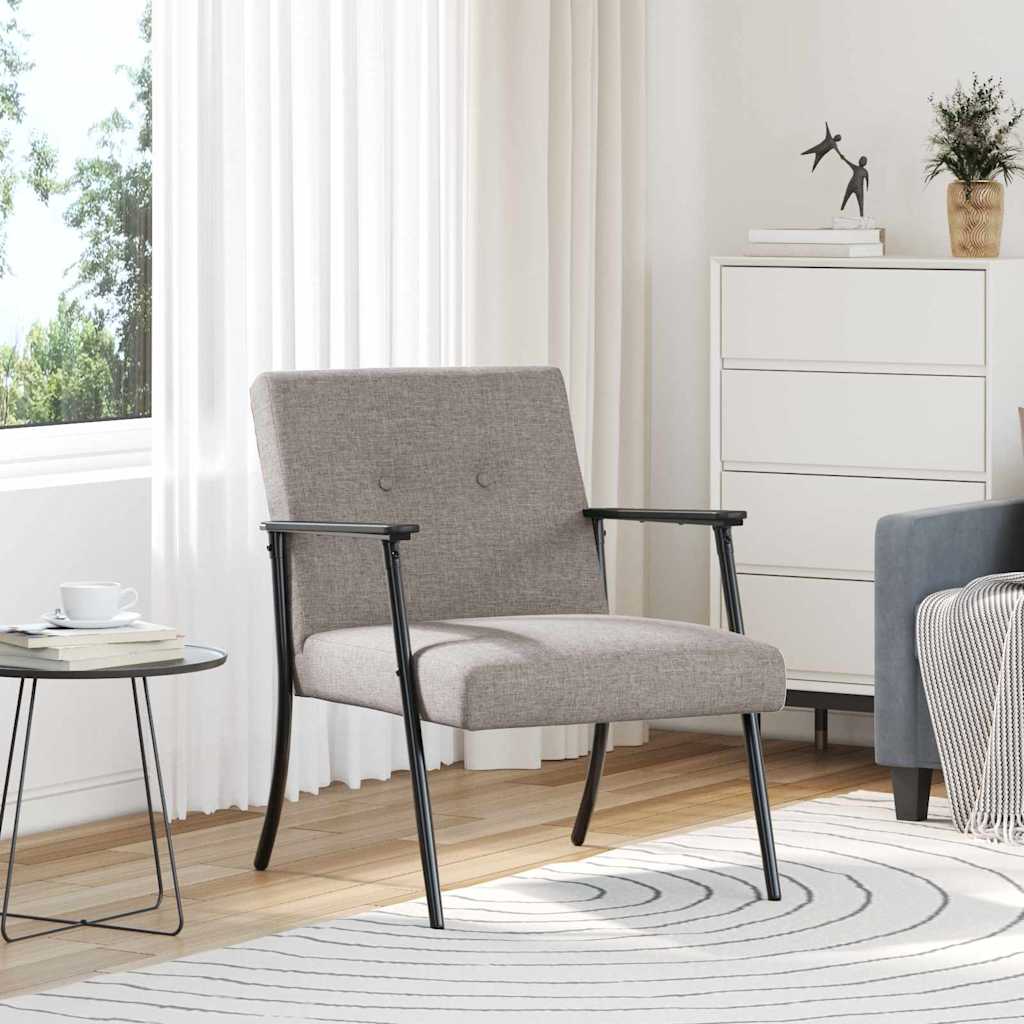 Armchair Taupe 59 x 75 x 78 cm fabric