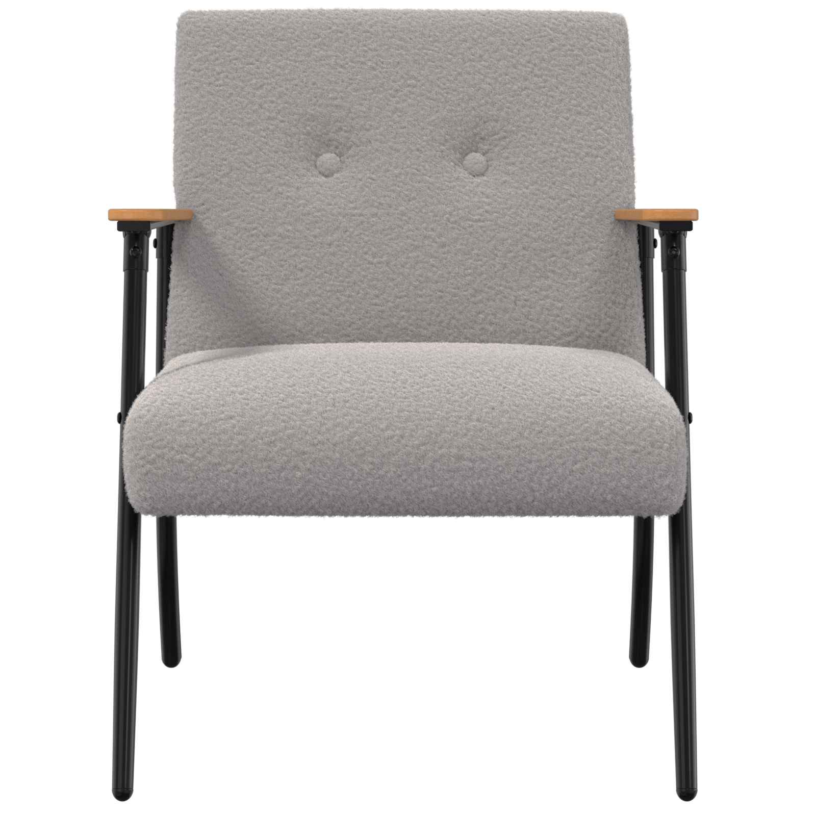Armchair Light grey 59 x 75 x 78 cm
