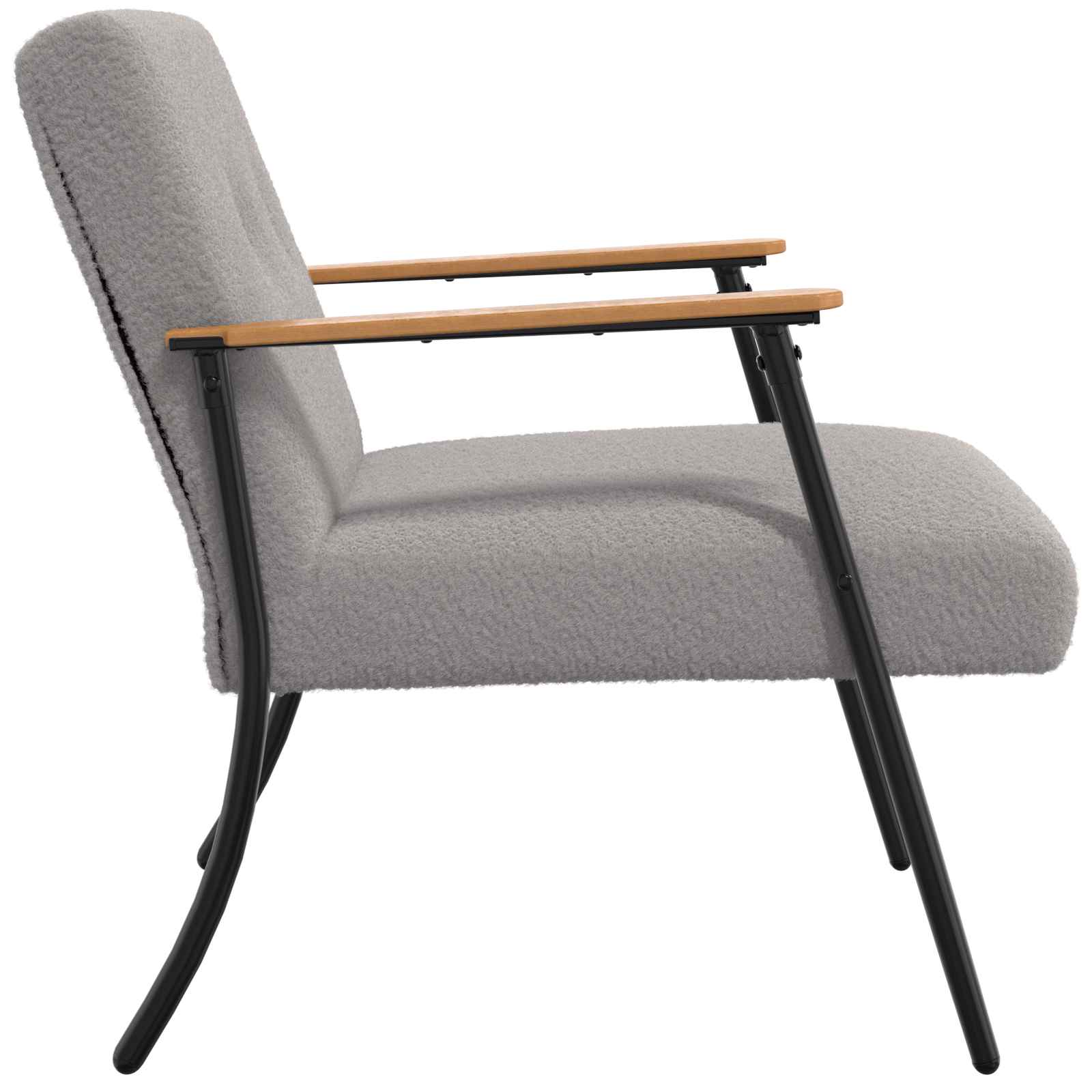 Armchair Light grey 59 x 75 x 78 cm