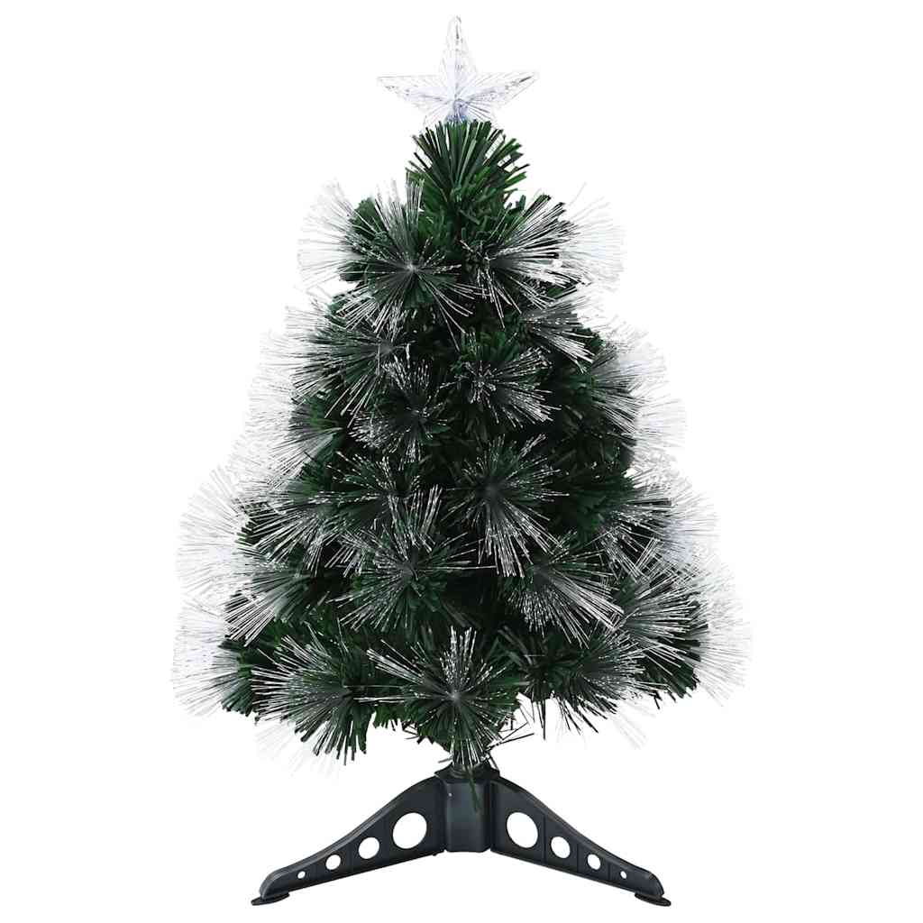 Mākslīgā Ziemassvētku eglīte ar 50 LED lampiņām un statīvu, zaļa, 64 cm, PVC