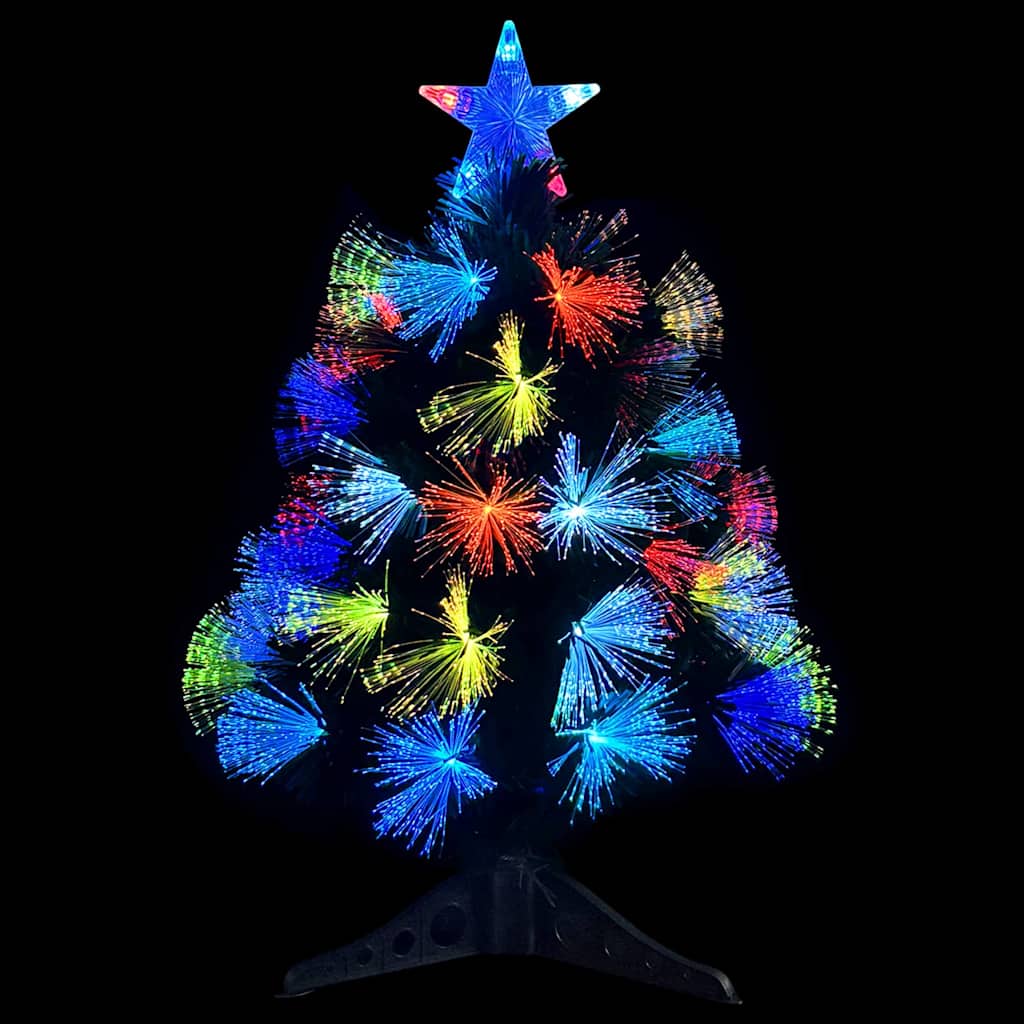 Mākslīgā Ziemassvētku eglīte ar 50 LED lampiņām un statīvu, zaļa, 64 cm, PVC