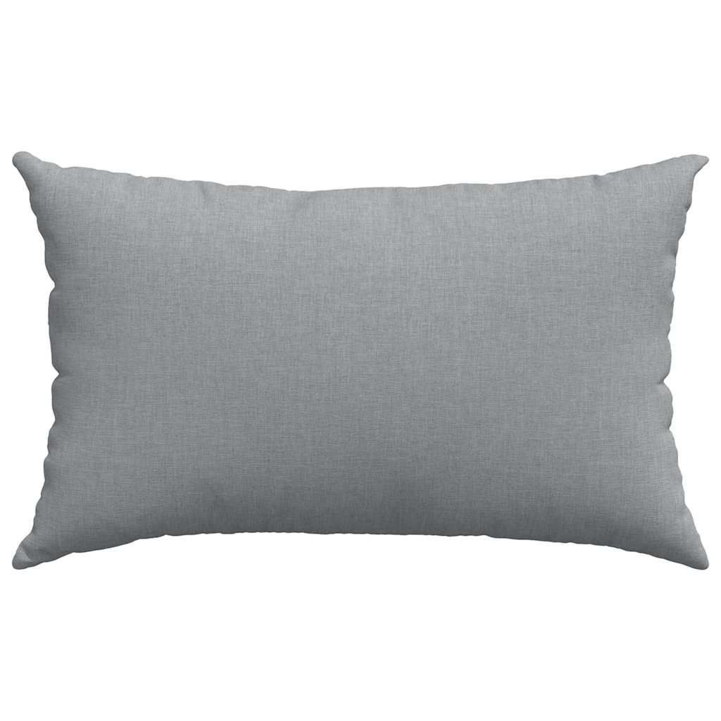 Sofa Pagalvės 2 pcs Šviesiai pilka 50 x 30 cm audinys