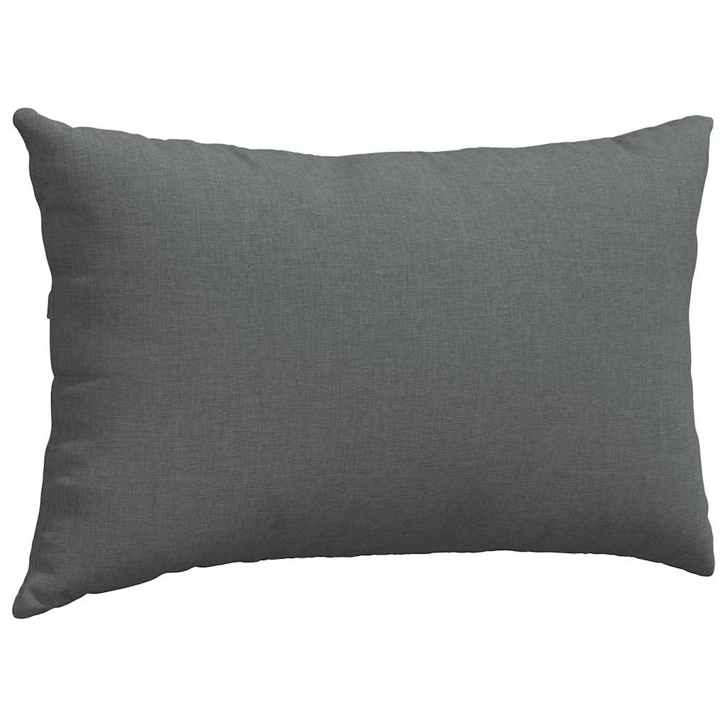 Sofa Pagalvės 2 pcs Tamsiai pilka 50 x 30 cm audinys