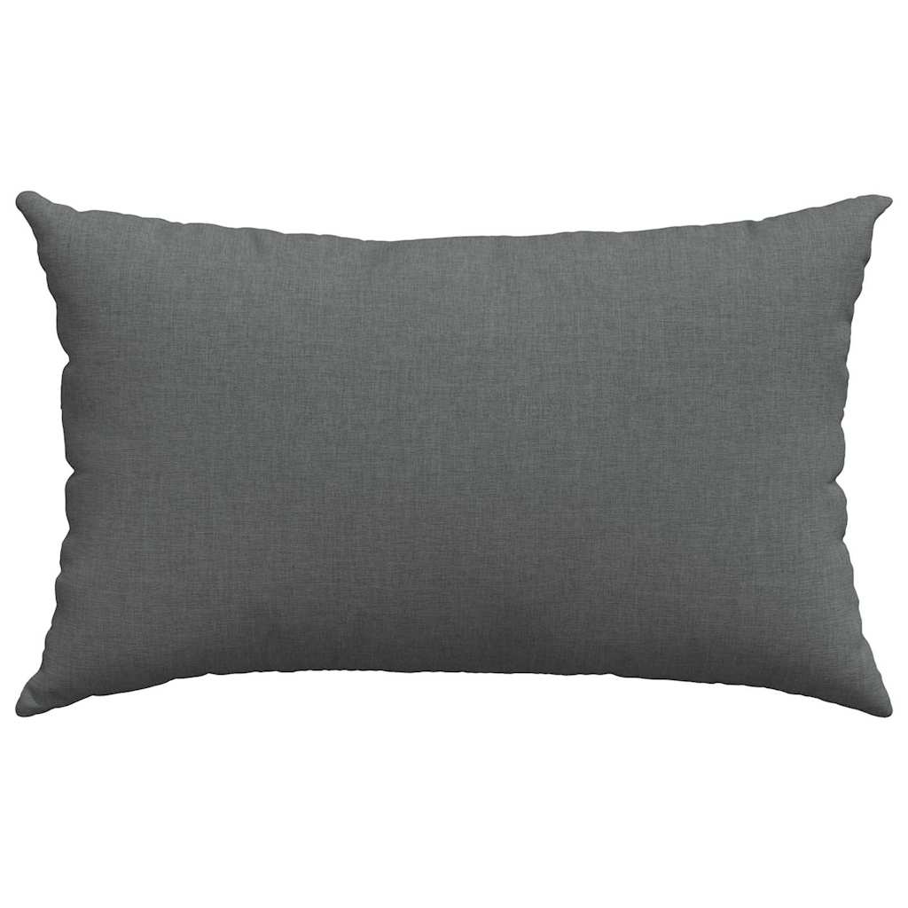 Sofa Pagalvės 2 pcs Tamsiai pilka 50 x 30 cm audinys