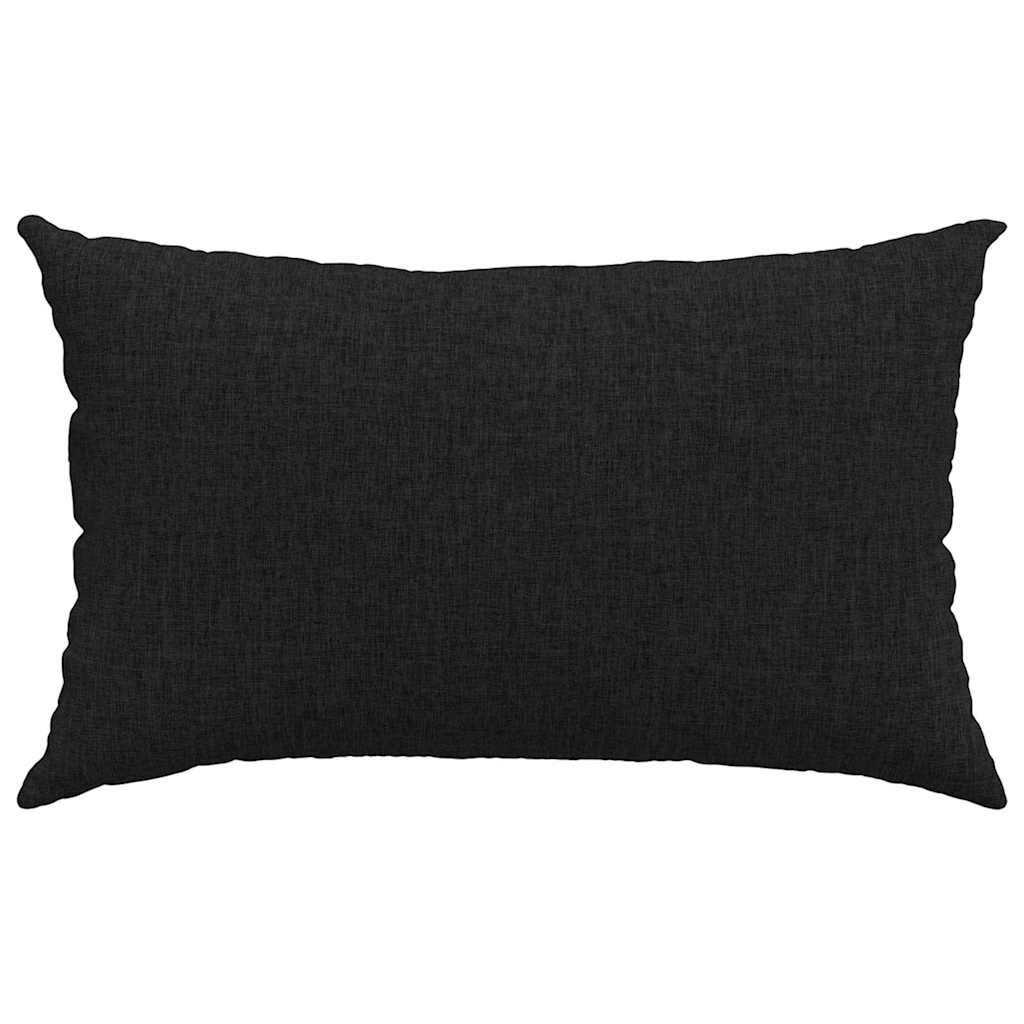 Dīvāna Spilveni 2 gab. Melnā krāsā 50 x 30 cm audums