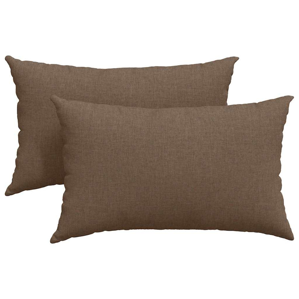 Sofa Pagalvės 2 pcs Ruda 50 x 30 cm audinys