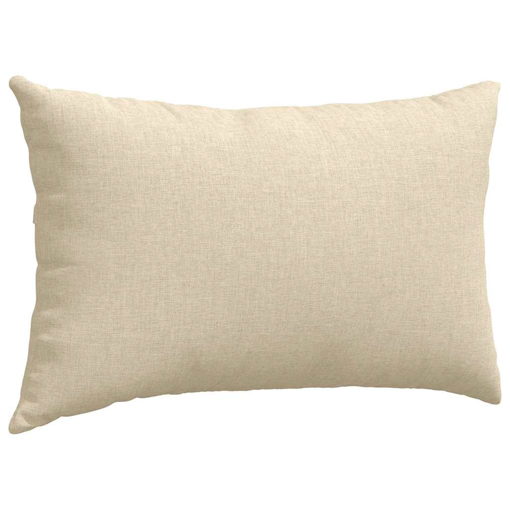 Sofa Pagalvės 2 pcs Kreminė 50 x 30 cm audinys