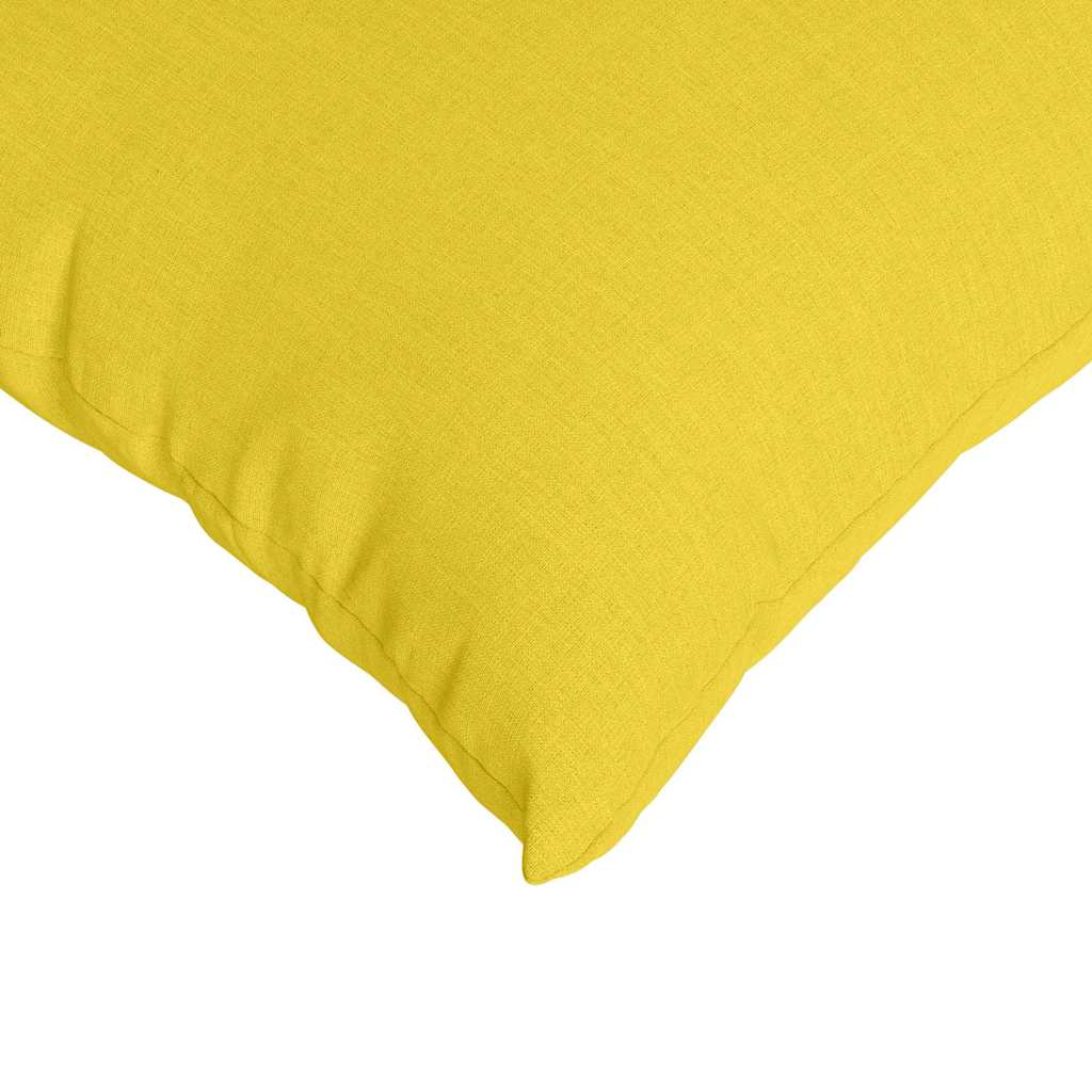 Sofa Pagalvės 2 pcs Šviesi geltona 50 x 30 cm audinys