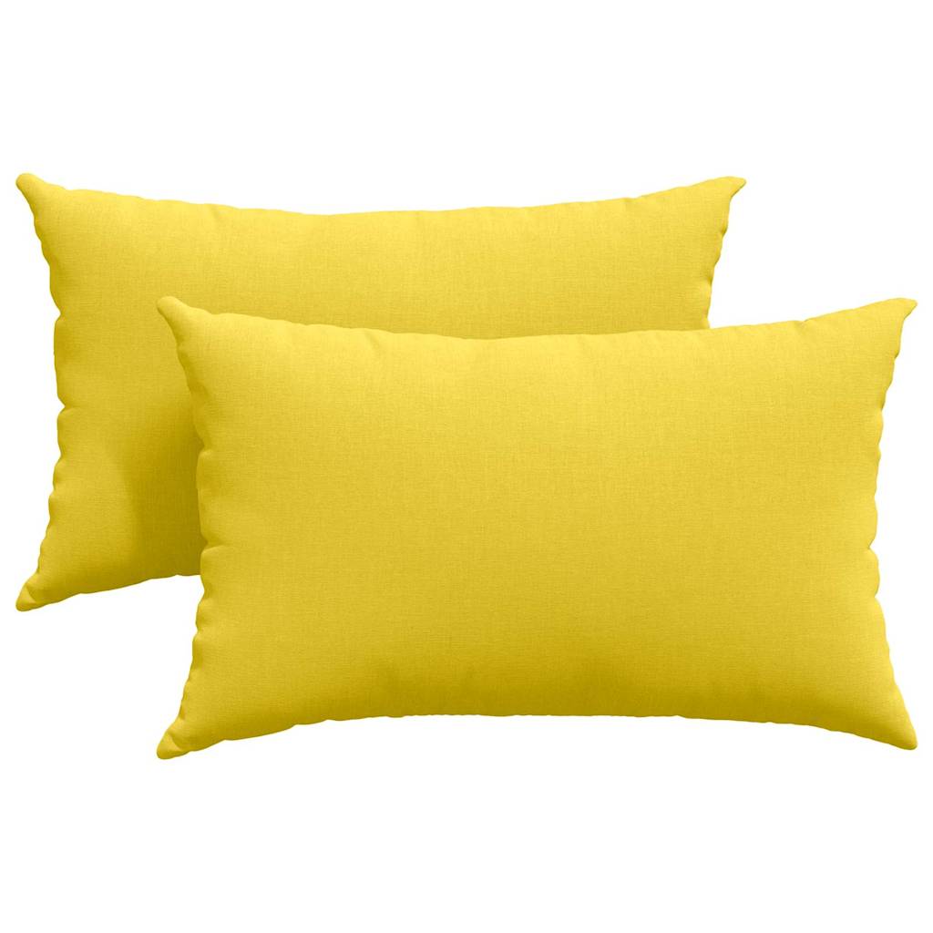 Sofa Pagalvės 2 pcs Šviesi geltona 50 x 30 cm audinys