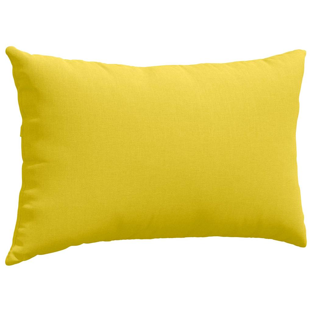 Sofa Pagalvės 2 pcs Šviesi geltona 50 x 30 cm audinys