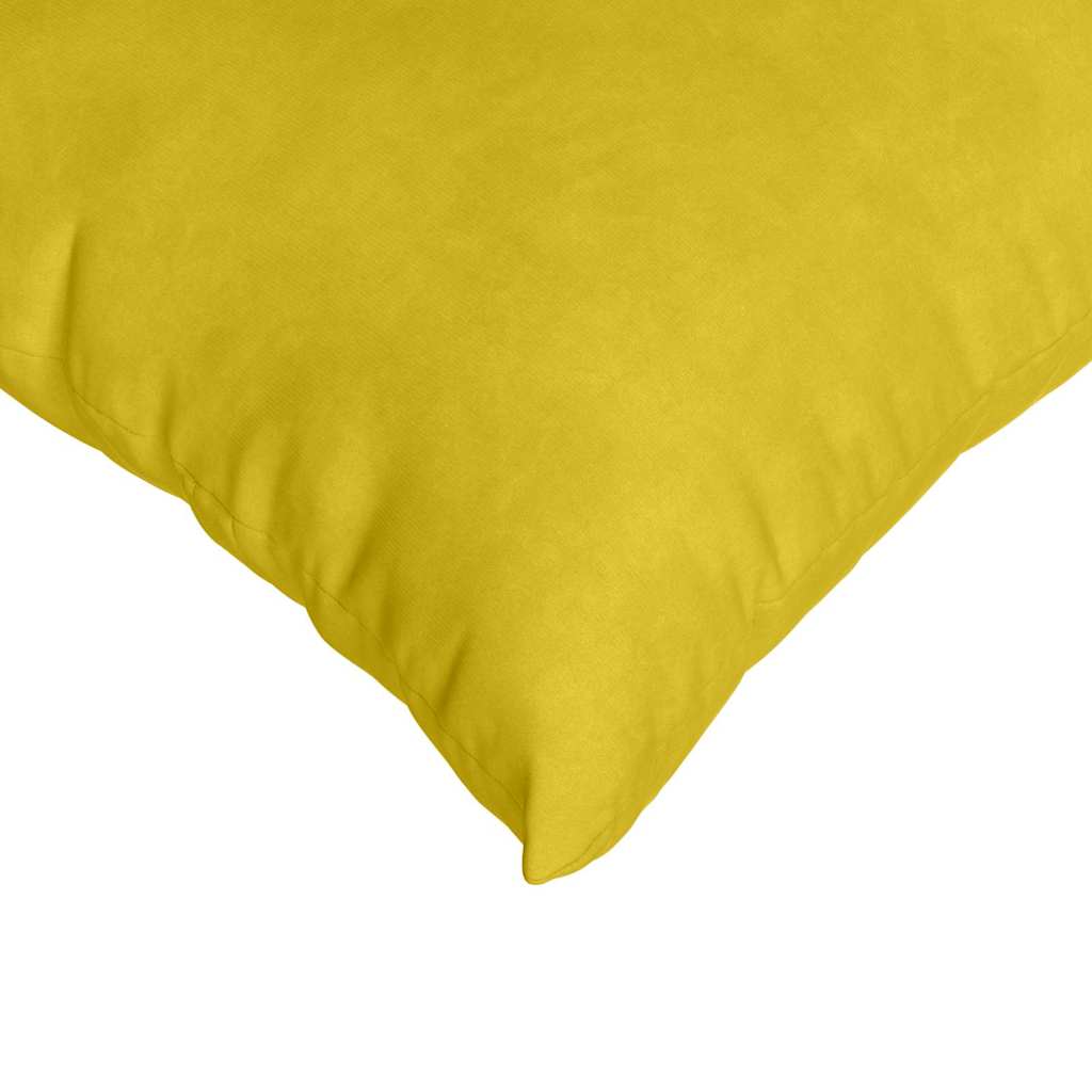 Sofa Pagalvės 2 pcs Geltona 50 x 30 cm Kordūrinis audinys