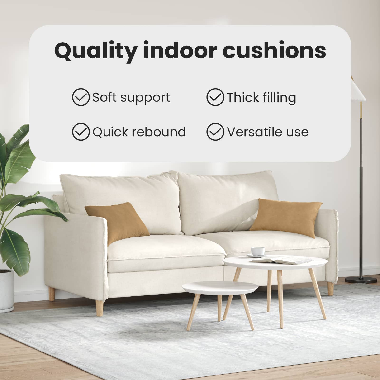 Sofa Pagalvės 2 pcs Ruda 50 x 30 cm Kordūrinis audinys