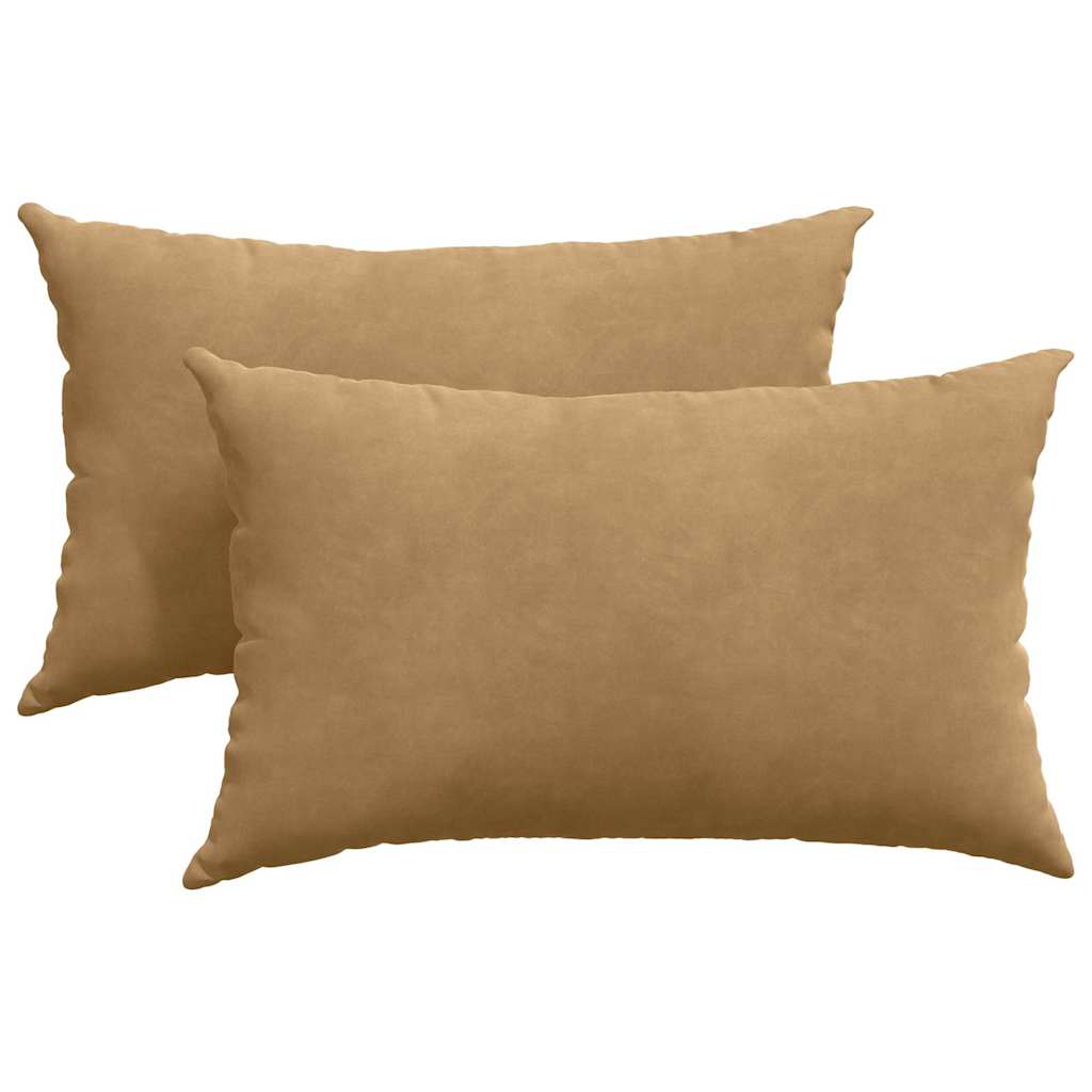 Sofa Pagalvės 2 pcs Ruda 50 x 30 cm Kordūrinis audinys