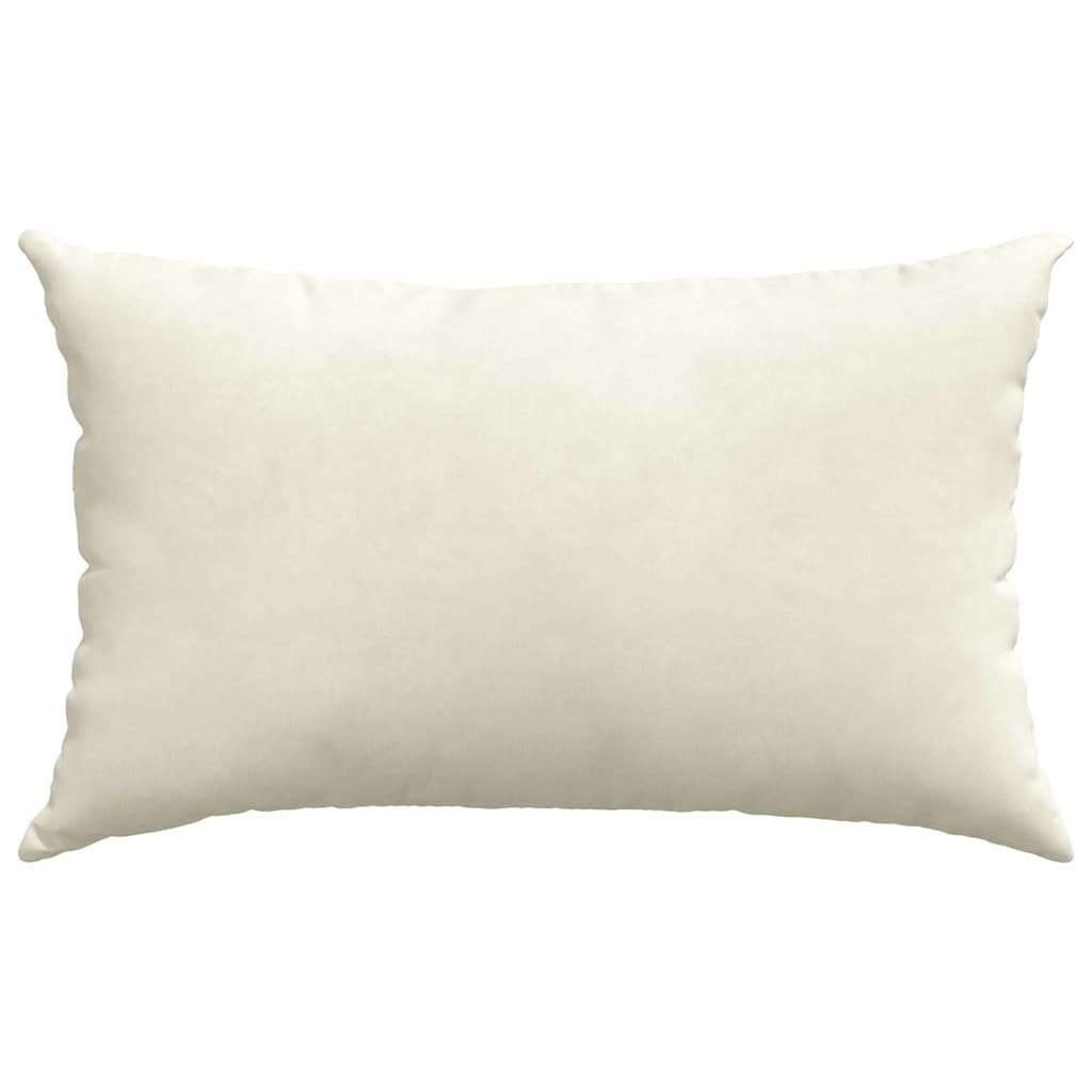 Sofa Pagalvės 2 pcs Kreminė 50 x 30 cm Kordūrinis audinys