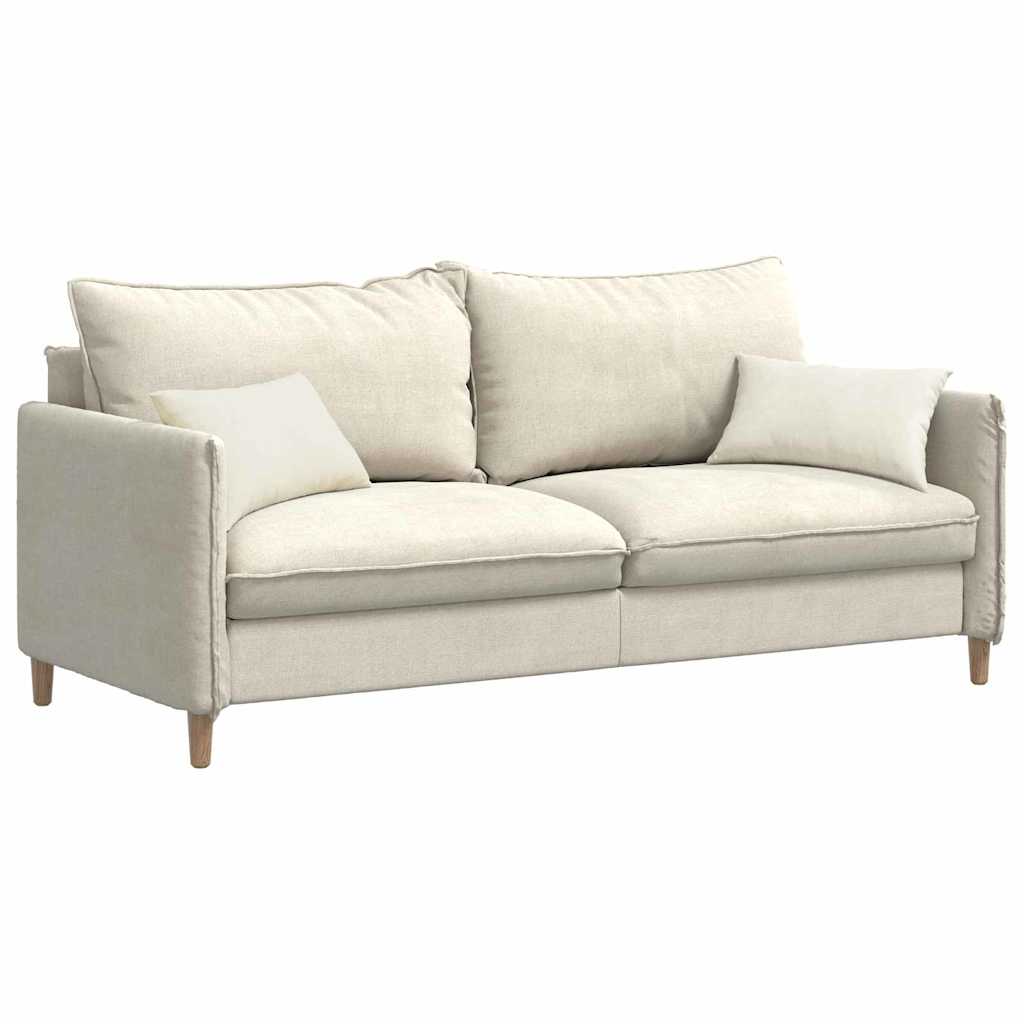 Sofa Pagalvės 2 pcs Kreminė 50 x 30 cm Kordūrinis audinys