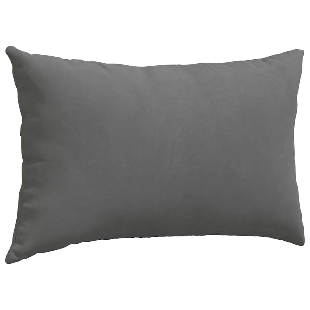 Sofa Pagalvės 2 pcs Tamsiai pilka 50 x 30 cm audinys
