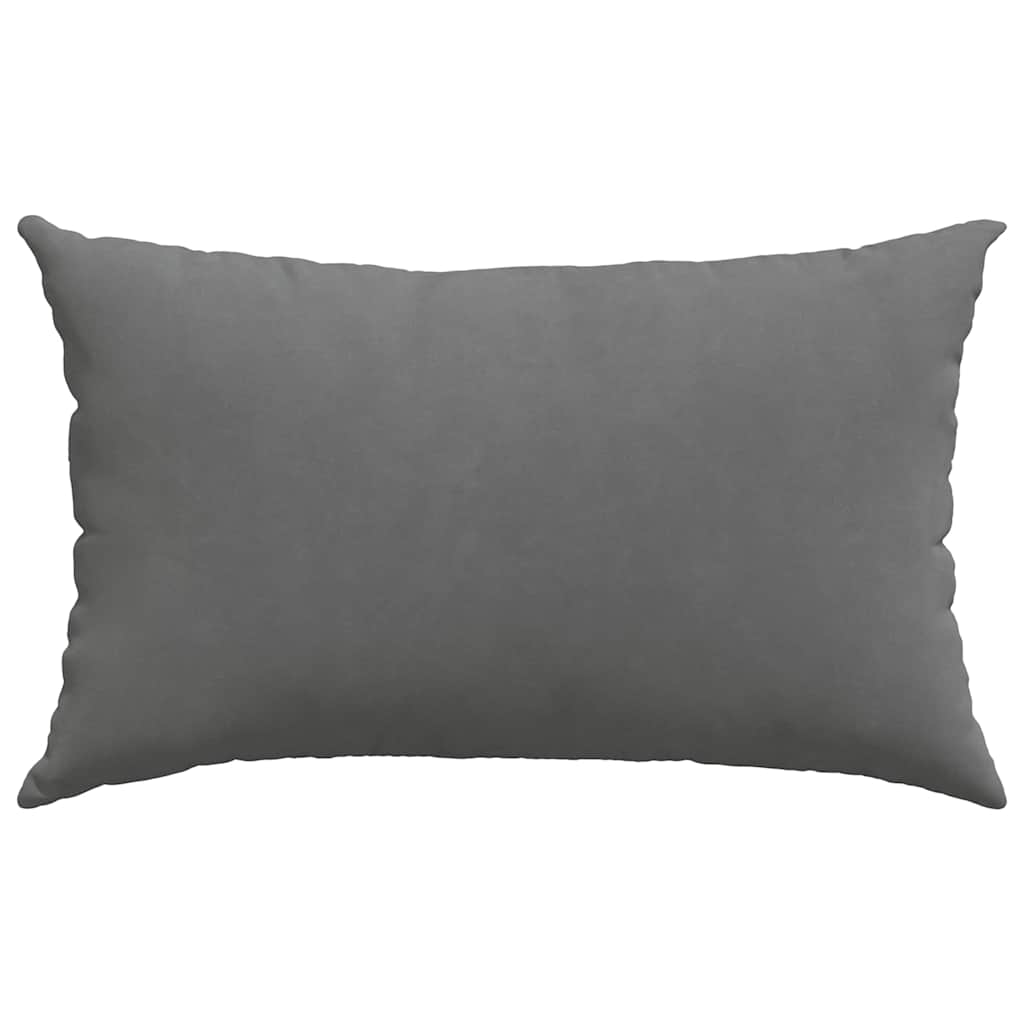 Sofa Pagalvės 2 pcs Tamsiai pilka 50 x 30 cm audinys