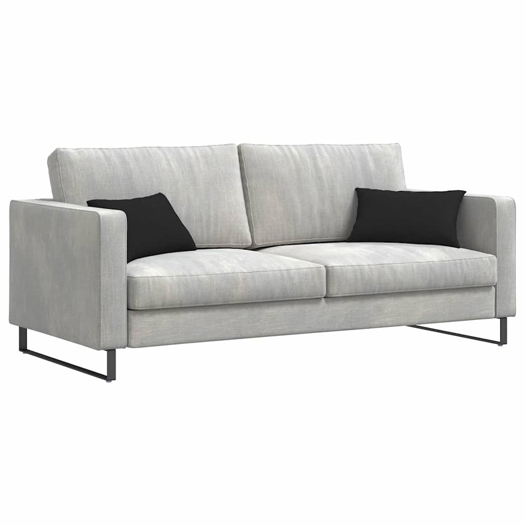 Sofa Pagalvės 2 pcs Juoda 50 x 30 cm audinys