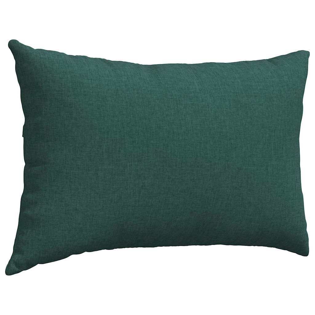 Sofa Pagalvės 2 pcs Tamsiai žalia 60 x 40 cm audinys