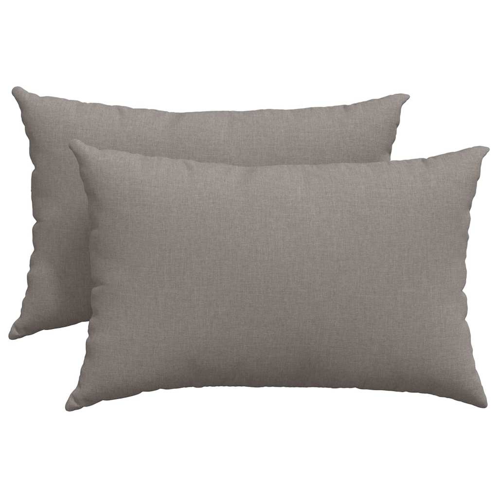 Sofa Pagalvės 2 pcs Taupe 60 x 40 cm audinys