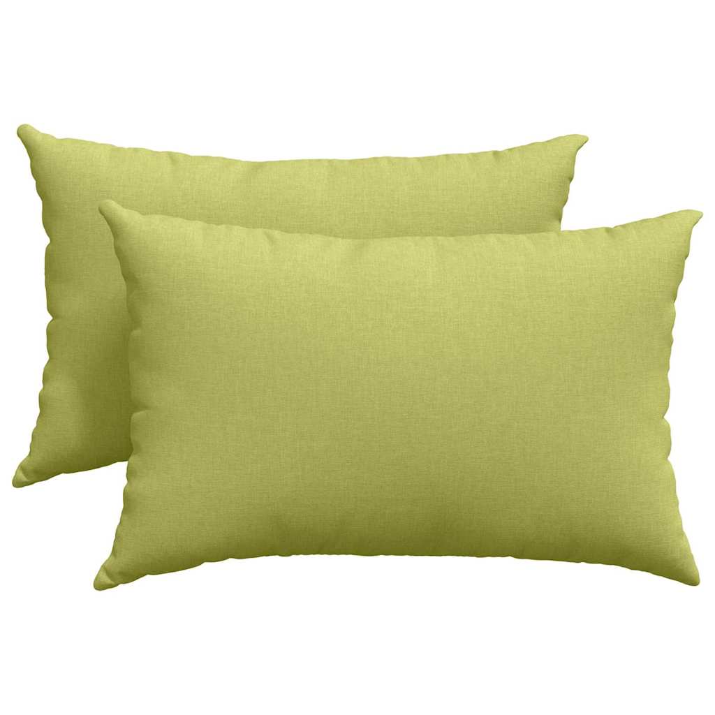 Sofa Pagalvės 2 pcs Šviesiai žalia 60 x 40 cm audinys