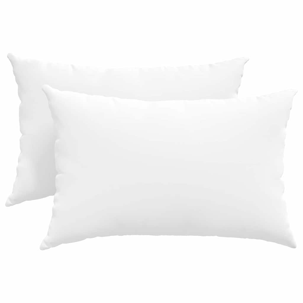 Sofa Pagalvės 2 pcs Balta 60 x 40 cm audinys