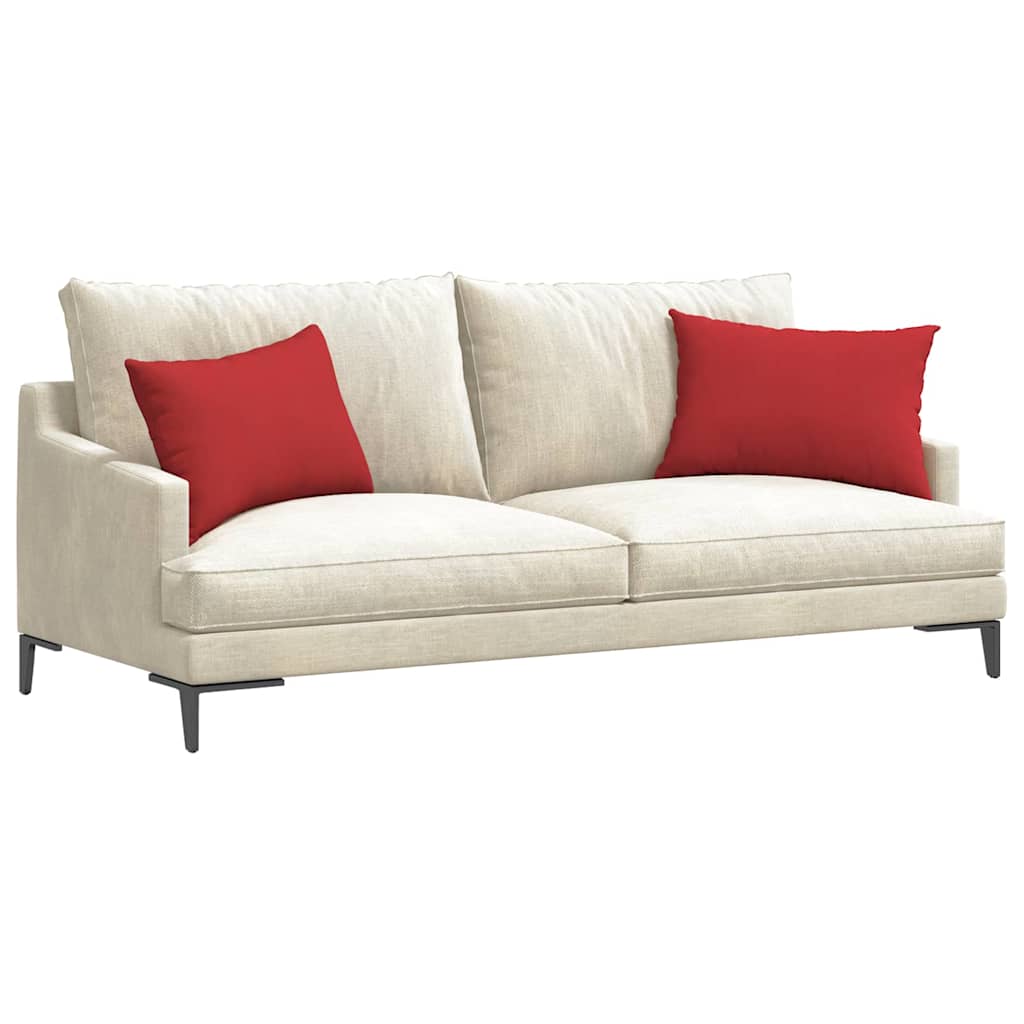 Sofa Pagalvės 2 pcs Raudona 60 x 40 cm audinys