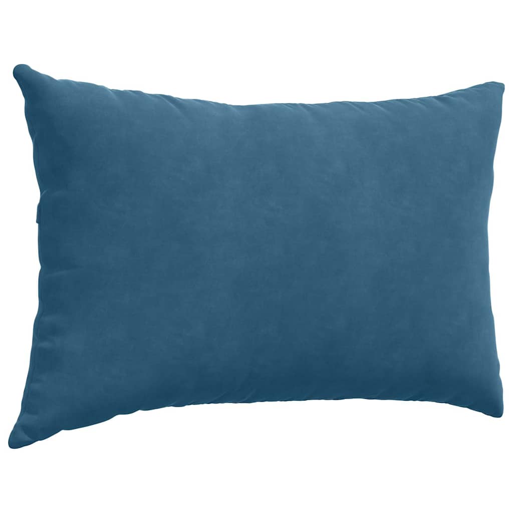 Sofa Cushions 2 pcs Blue 60 x 40 cm Corduroy fabric