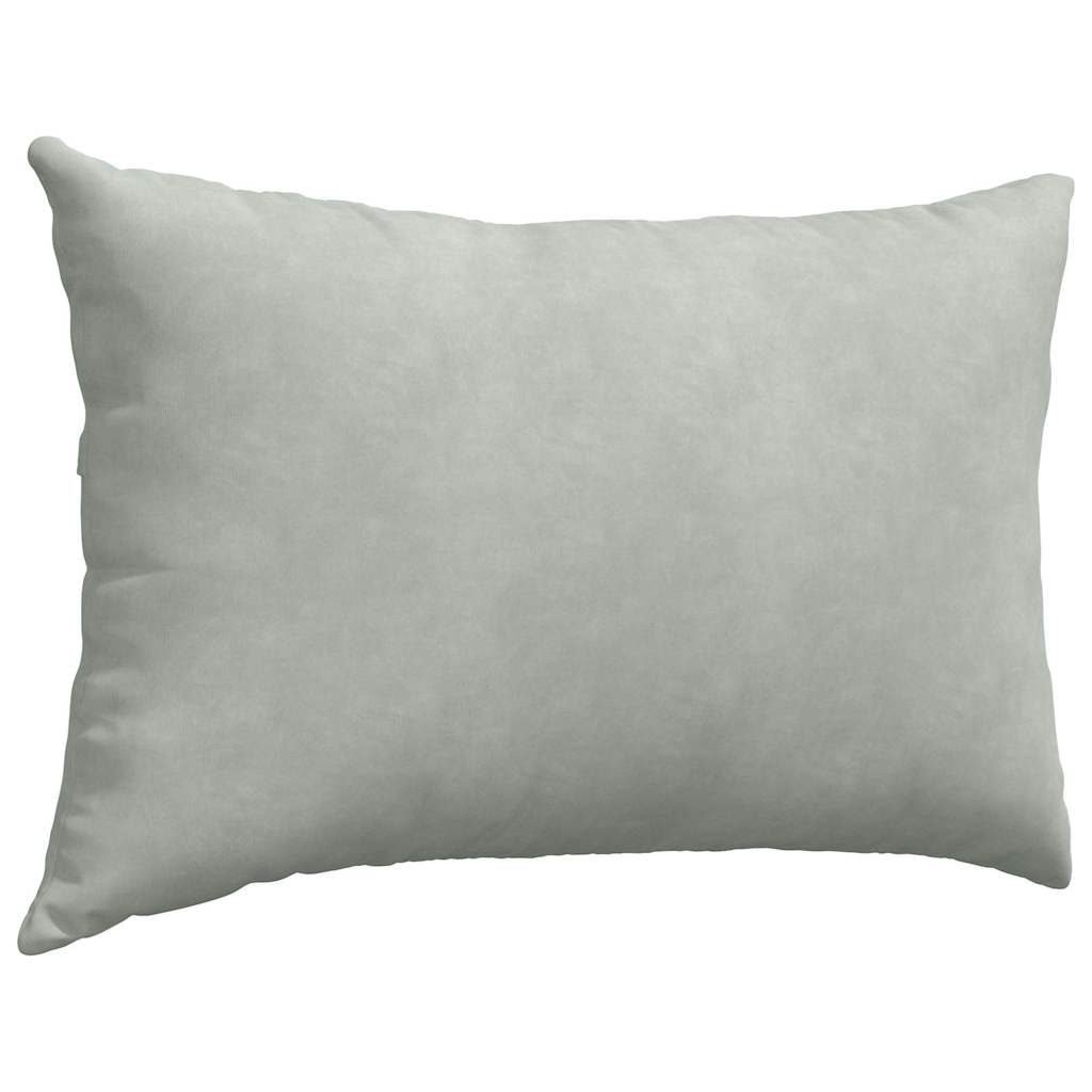 Sofa Pillows 2 pcs Light gray 60 x 40 cm