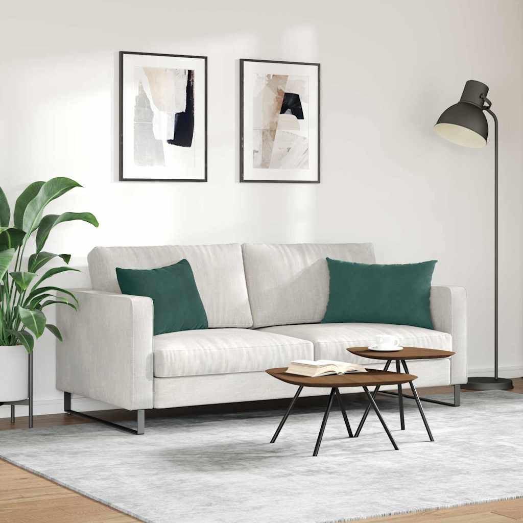 Sofa Cushions 2 pcs Dark green 60 x 40 cm Cordura fabric