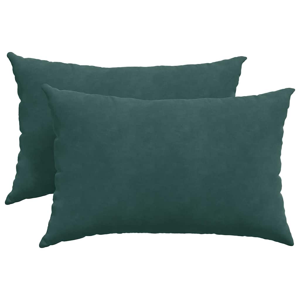 Sofa Cushions 2 pcs Dark green 60 x 40 cm Cordura fabric