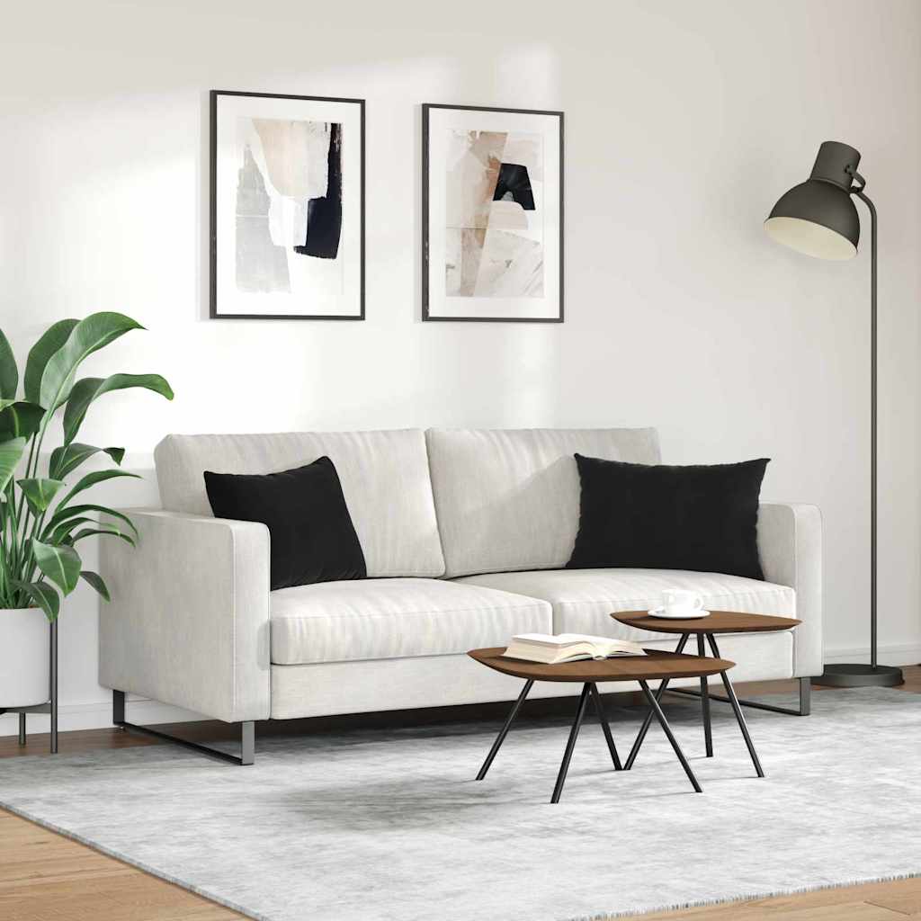 Sofa Pillows 2 pcs Black 60 x 40 cm Cordura Fabric