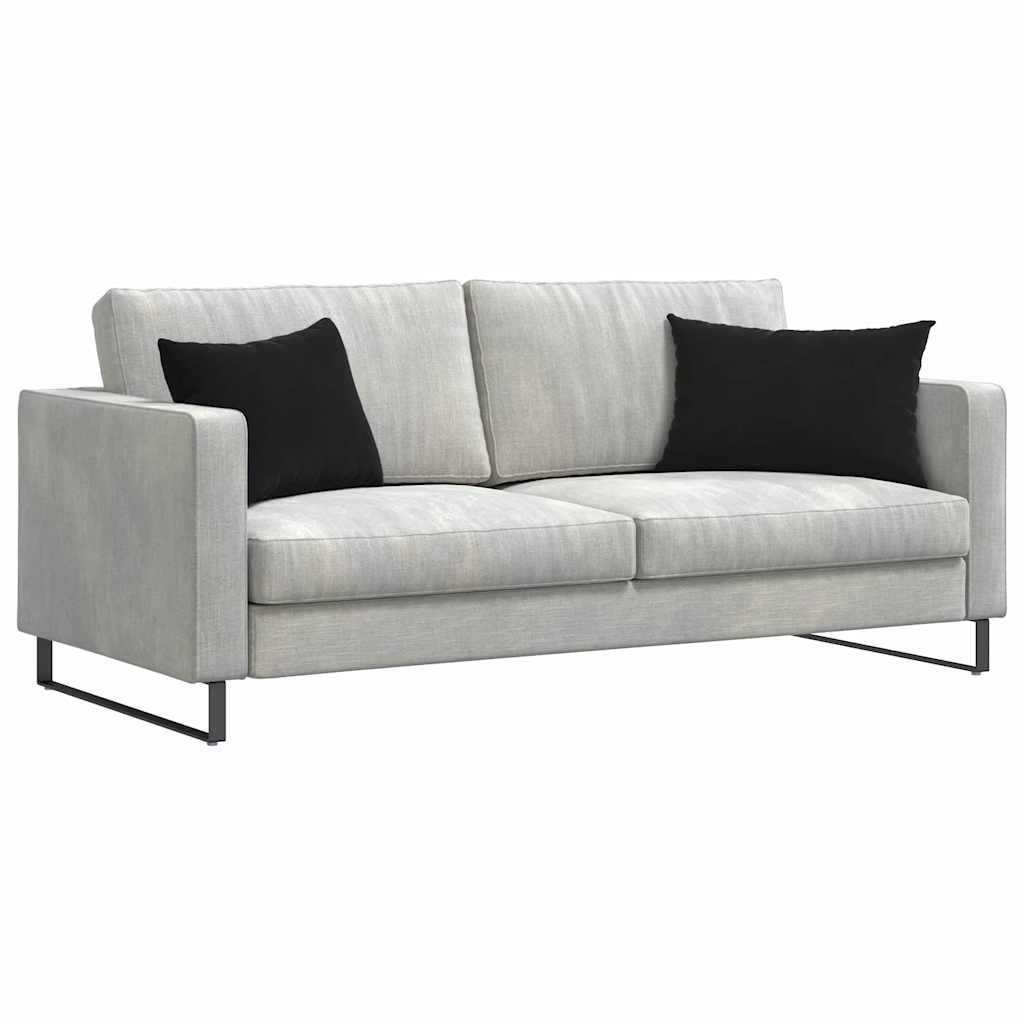 Sofa Pillows 2 pcs Black 60 x 40 cm Cordura Fabric